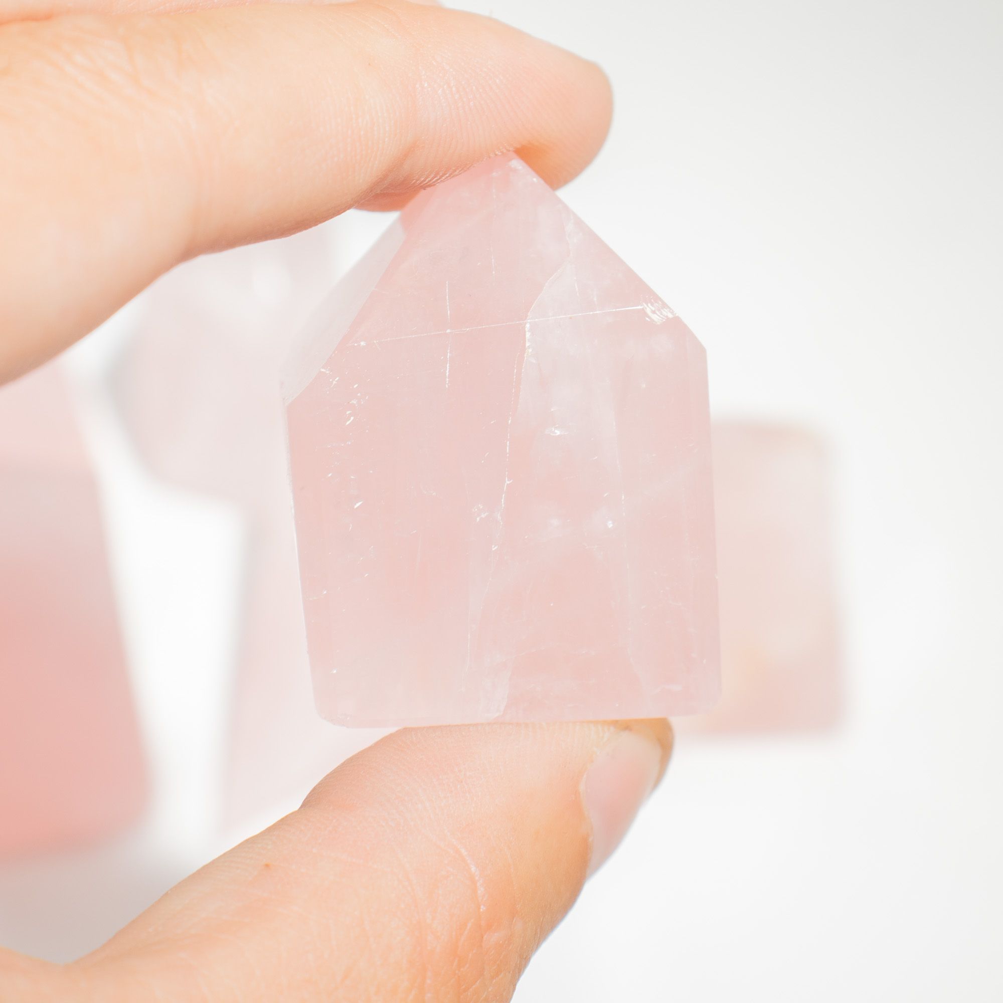 Pointes de Quartz Rose d'Inde | Lot de 7-8 Pierres Naturelles