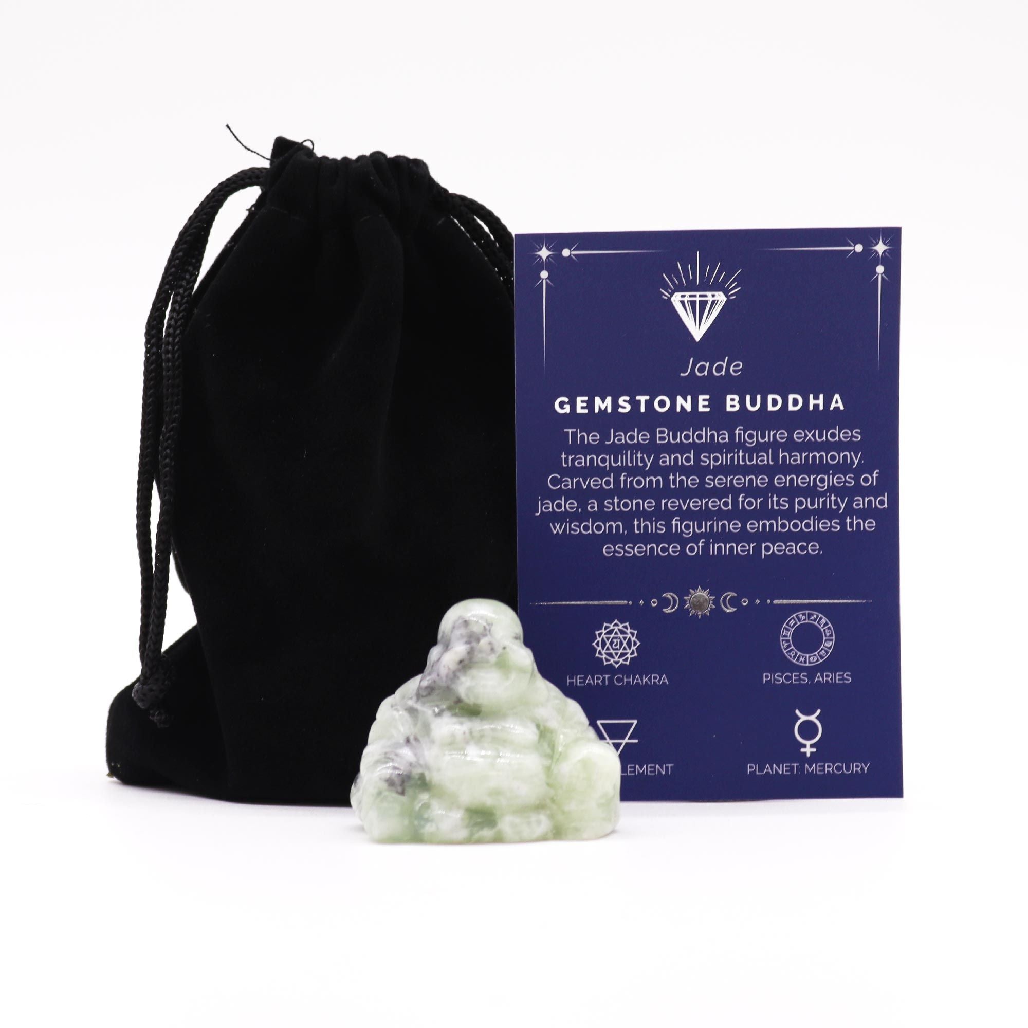 Statuette Bouddha en Jade | Décoration Zen & Sérénité Naturelle