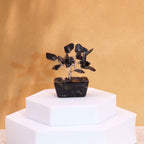 Arbre de Pierres Agate Noire sur Base Orgonite | Décoration Zen