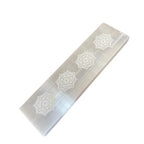 Plaque Sélénite Mandala 15 cm | Décoration Zen & Harmonie