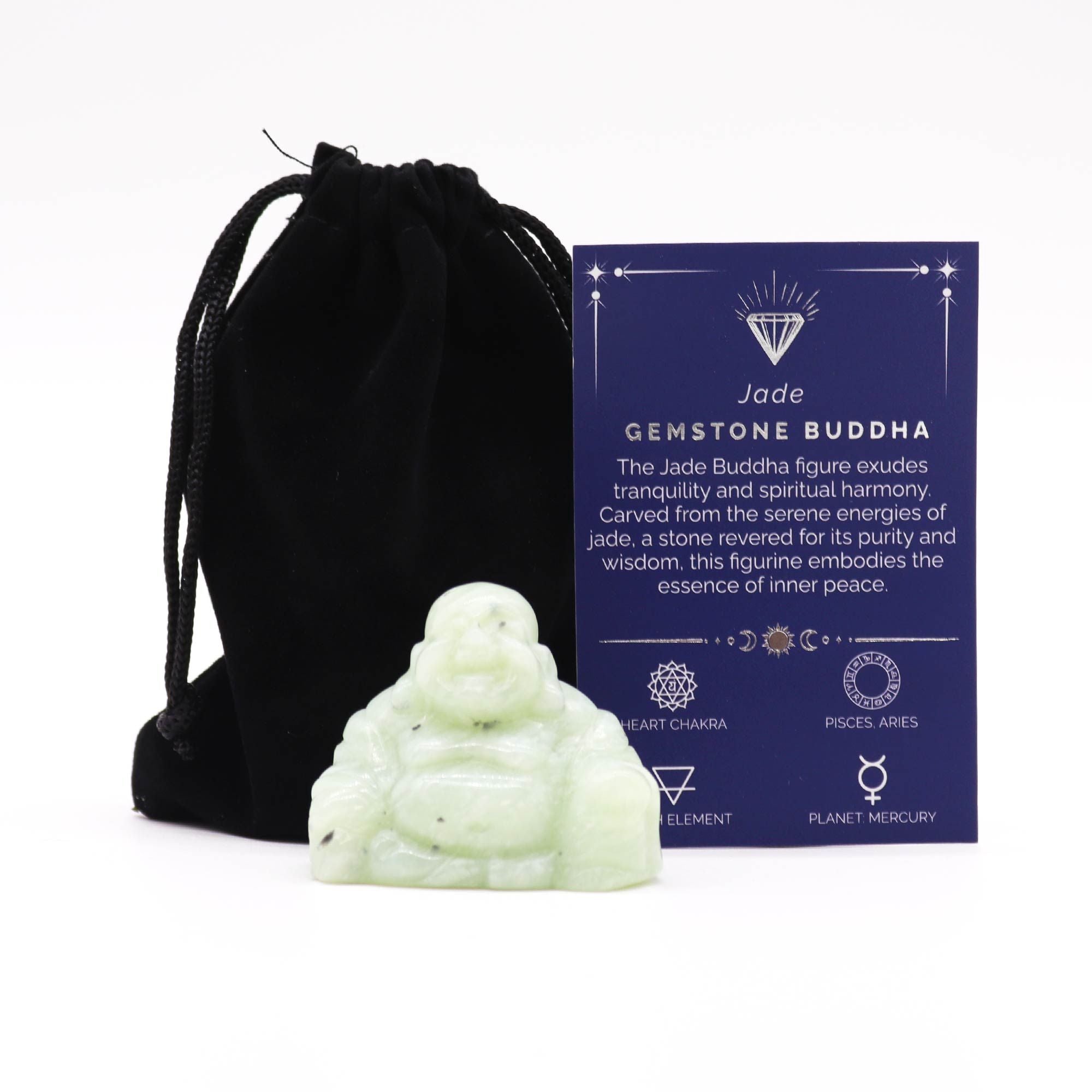 Bouddha en Jade Naturel | Décoration Zen & Sérénité
