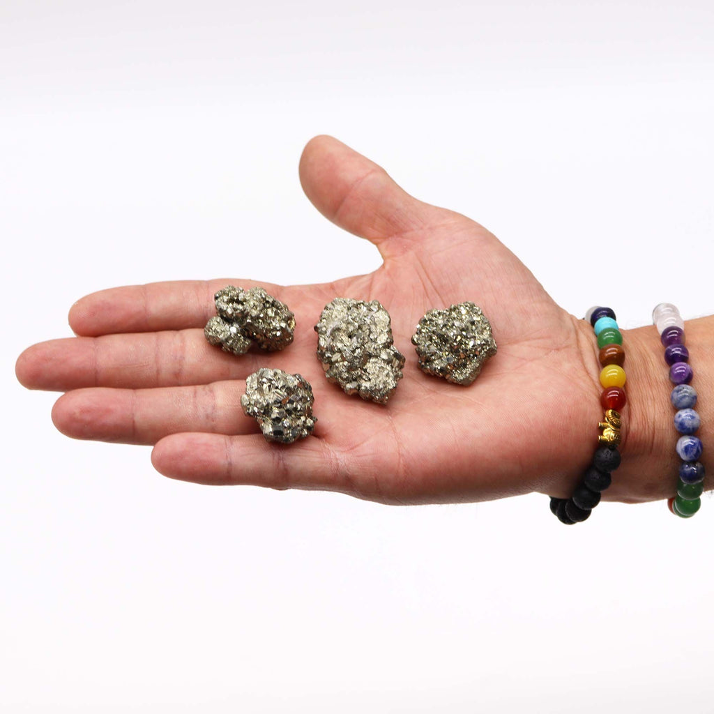 Pyrite du Pérou Qualité Supérieure | Lot de 6 Pierres Naturelles 35-50mm
