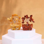 Coffret 12 Arbres de Pierres Naturelles sur Base Orgonite | Collection Zen