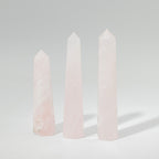 Obélisque Quartz Rose Six Faces | Décoration Zen & Douceur Naturelle