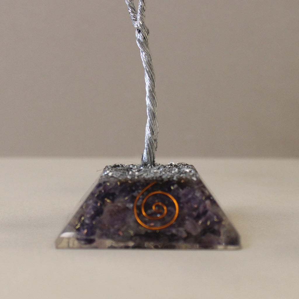 Arbre de Pierres Améthyste & Orgonite | Décoration Zen 80 Pierres