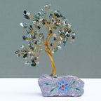 Arbre de Pierres Agate Mousse | Décoration Zen 160 Pierres Naturelles