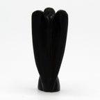 Ange en Agate Noire sculpté main | Décoration zen apaisante