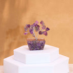 Arbre de Pierres Améthyste sur Socle Orgonite | Décoration Zen & Sérénité