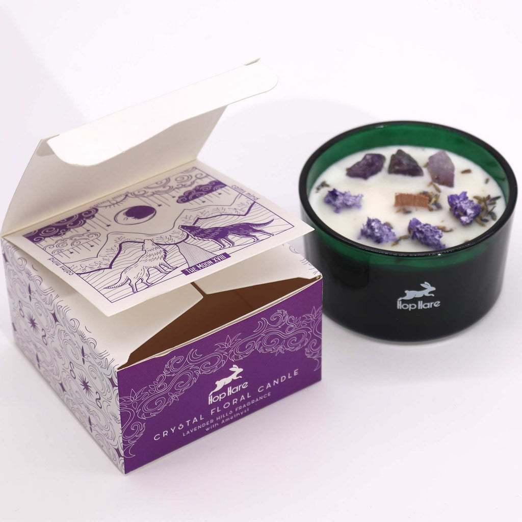Bougie Aromathérapie Améthyste & Lavande | The Moon Zen