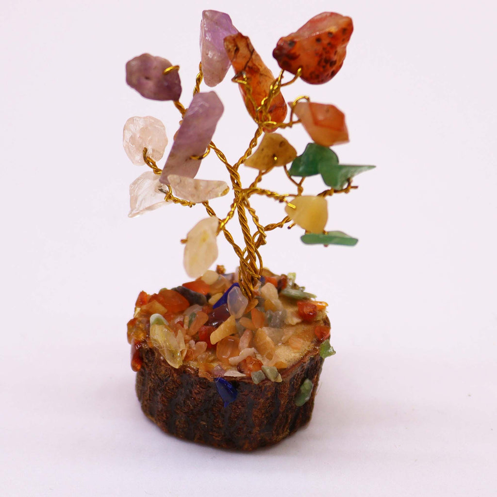 Arbre de Pierres Gemmes Mini | Décoration Zen Multi-Pierres