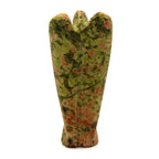 Ange en Pierre Unakite Sculpté à la Main | Décoration Zen & Douceur