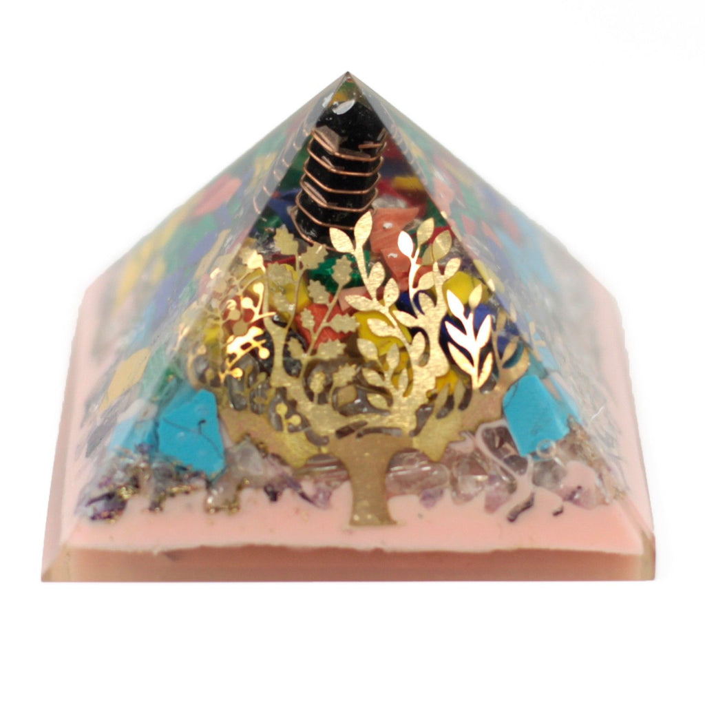 Pyramide Orgonite Arbre de Vie 70mm | Décoration Zen & Bien-être