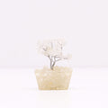 Arbre de Cristal Quartz Laiteux sur Base Orgonite | Décoration Zen