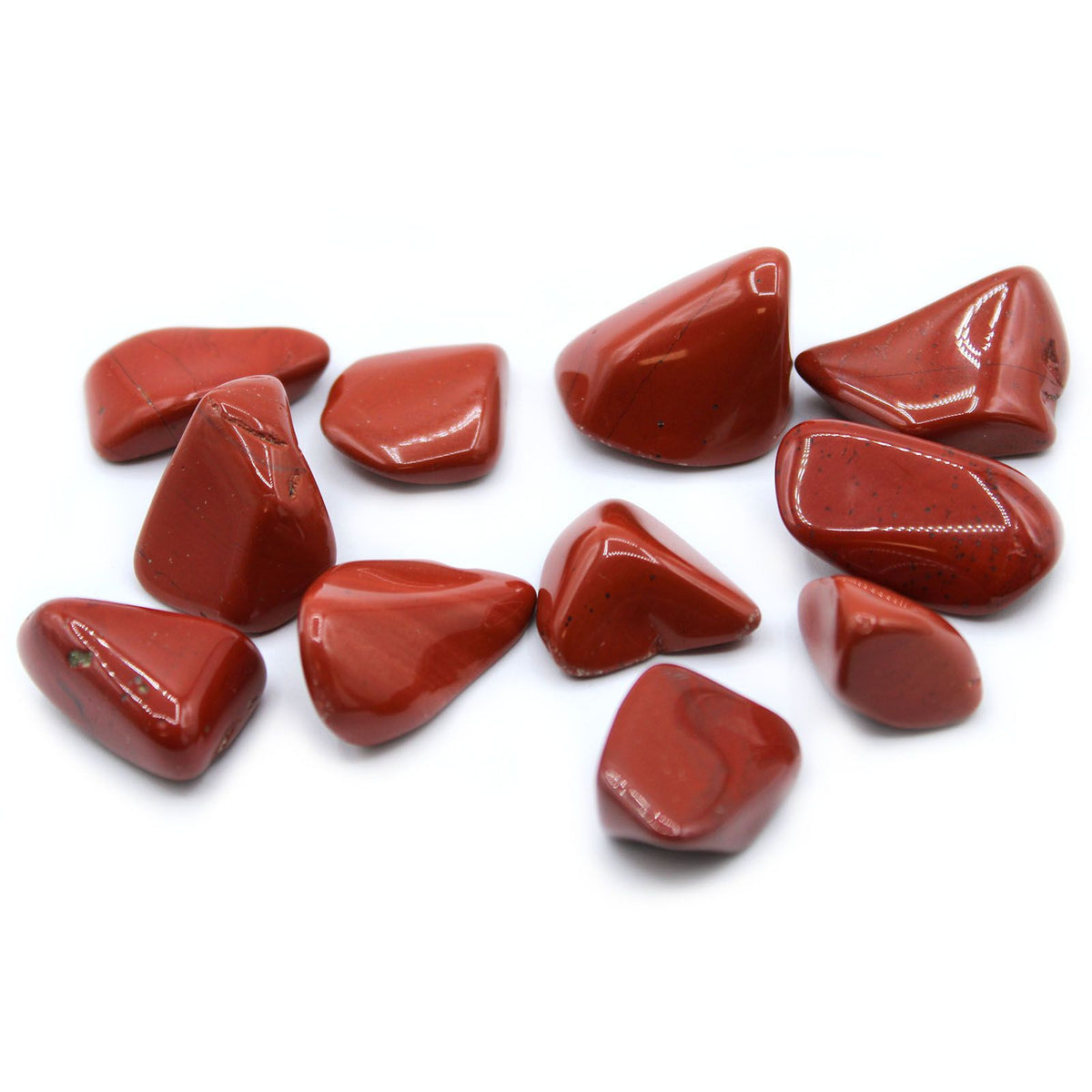 Lot de 24 Pierres Roulées Jaspe Rouge | Collection Bien-Être