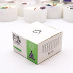 coffret bougie chakra coeur avec packaging spirituel