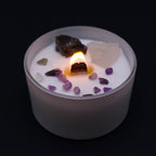 bougie chakra couronne allumee ambiance zen