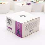 coffret bougie chakra couronne avec packaging