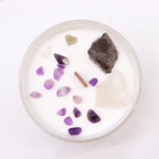 bougie chakra couronne pour spiritualite et connexion universelle
