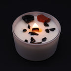 bougie chakra racine allumee ambiance chaleureuse