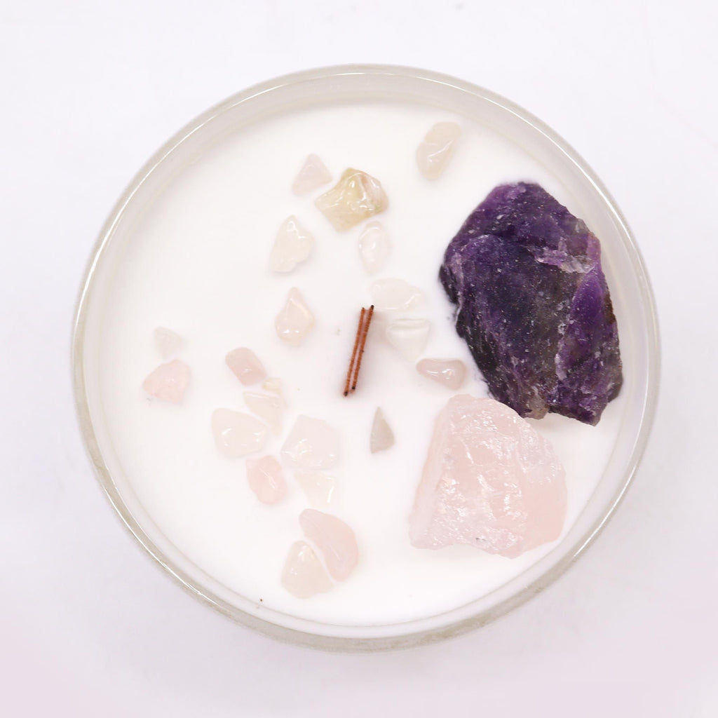 bougie chakra troisieme oeil pour intuition et clairvoyance