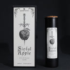 Bougie rituelle amour et attraction Sinful Apple ambiance mystique avec coffret noir