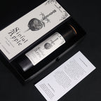 Bougie rituelle Sinful Apple avec coffret premium et carte de rituel vue en angle