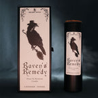 Bougie rituelle Raven's Remedy ambiance fumée spirituelle pour rituel de guérison et apaisement