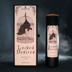 Bougie rituelle Locked Desires ambiance fumée spirituelle pour rituel de manifestation