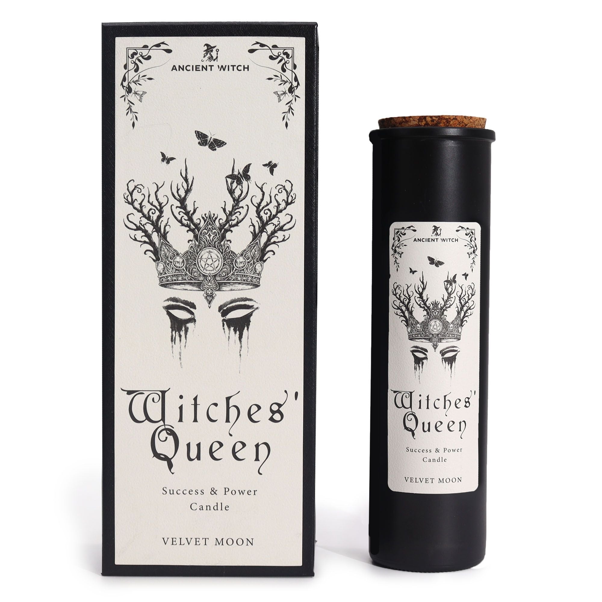 Bougie rituelle manifestation Witches Queen parfum velvet moon avec coffret élégant Ancient Witch