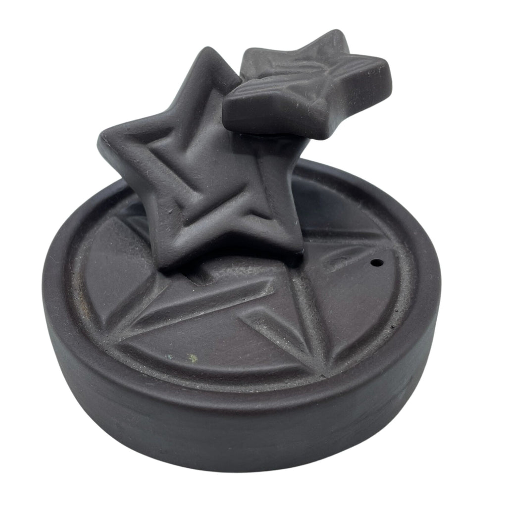 Bruleur encens backflow pentagramme avec effet cascade fumee relaxante