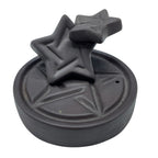 Bruleur encens backflow pentagramme avec effet cascade fumee relaxante