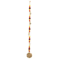 Carillon fleur de vie avec perles rudraksha fait main en Inde, objet spirituel favorisant l’harmonie et l’énergie sacrée