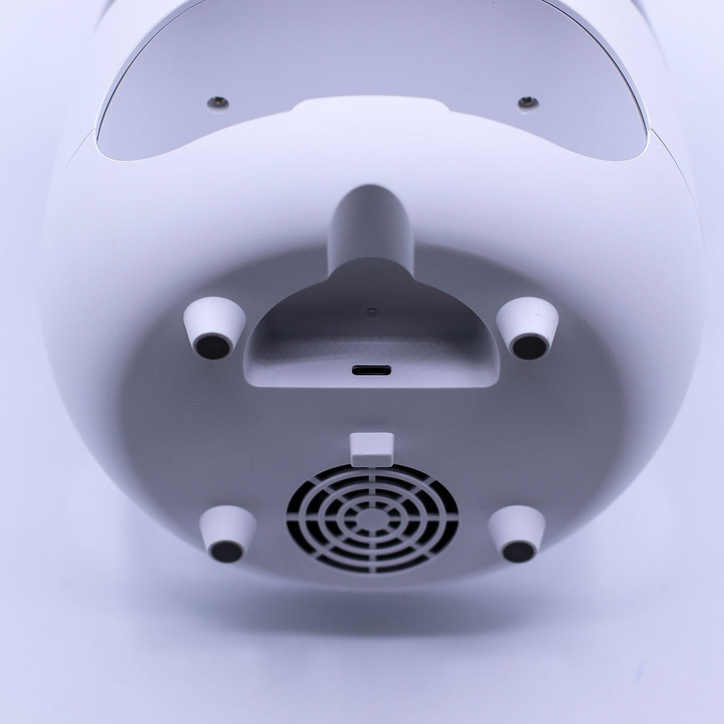 Vue du dessous du diffuseur avec système de ventilation et diffusion