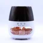 Diffuseur effet flamme avec pierres de sel et design moderne pour ambiance relaxante
