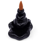brûleur d’encens backflow aromatika avec cône everest créant une cascade de fumée relaxante