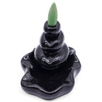 brûleur d’encens backflow aromatika avec cône forêt tropicale créant une cascade de fumée relaxante