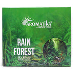 boîte d’encens backflow masala aromatika parfum forêt tropicale contenant 10 cônes pour brûleur encens cascade