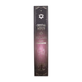 Boîte d’encens smudge cristal quartz rose et rose avec design céleste noir et motifs spirituels dorés