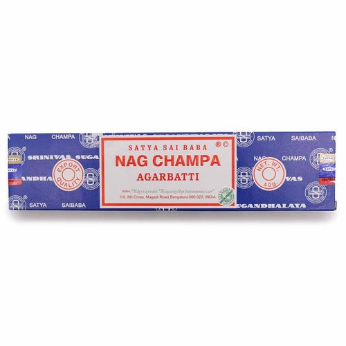 Boîte d’encens Nag Champa Satya Sai Baba 40g parfum magnolia bois de santal