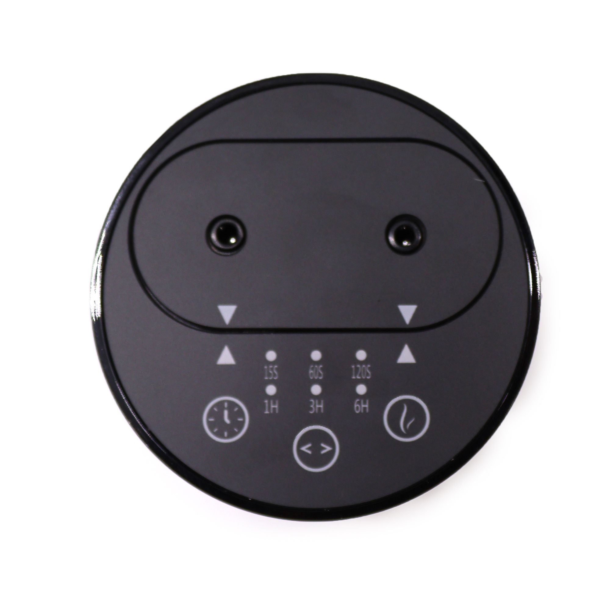 Dessus du diffuseur sans eau avec panneau de contrôle et boutons tactiles pour réglages
