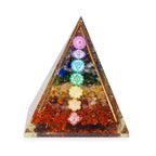 pyramide orgonite avec alignement des 7 chakras et energie harmonisee