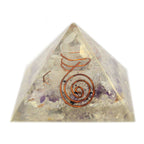 pyramide orgonite gemchips et cuivre energie harmonisation ancrage protection spirituelle