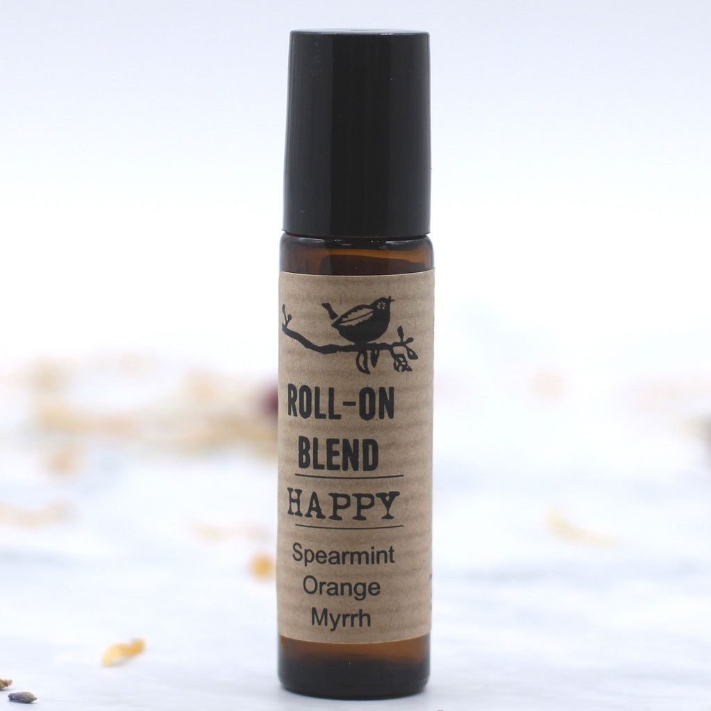 Roll-on aromathérapie happy à base d’huiles essentielles naturelles pour favoriser détente et relaxation
