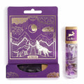 Roll-on tarot La Lune aux huiles essentielles avec pierre d’améthyste – parfum relaxant et apaisant.