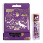 Roll-on tarot La Lune aux huiles essentielles avec pierre d’améthyste – parfum relaxant et apaisant.