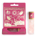 Roll-on tarot Les amoureux aux huiles essentielles avec pierre de quartz rose – parfum relaxant et apaisant.