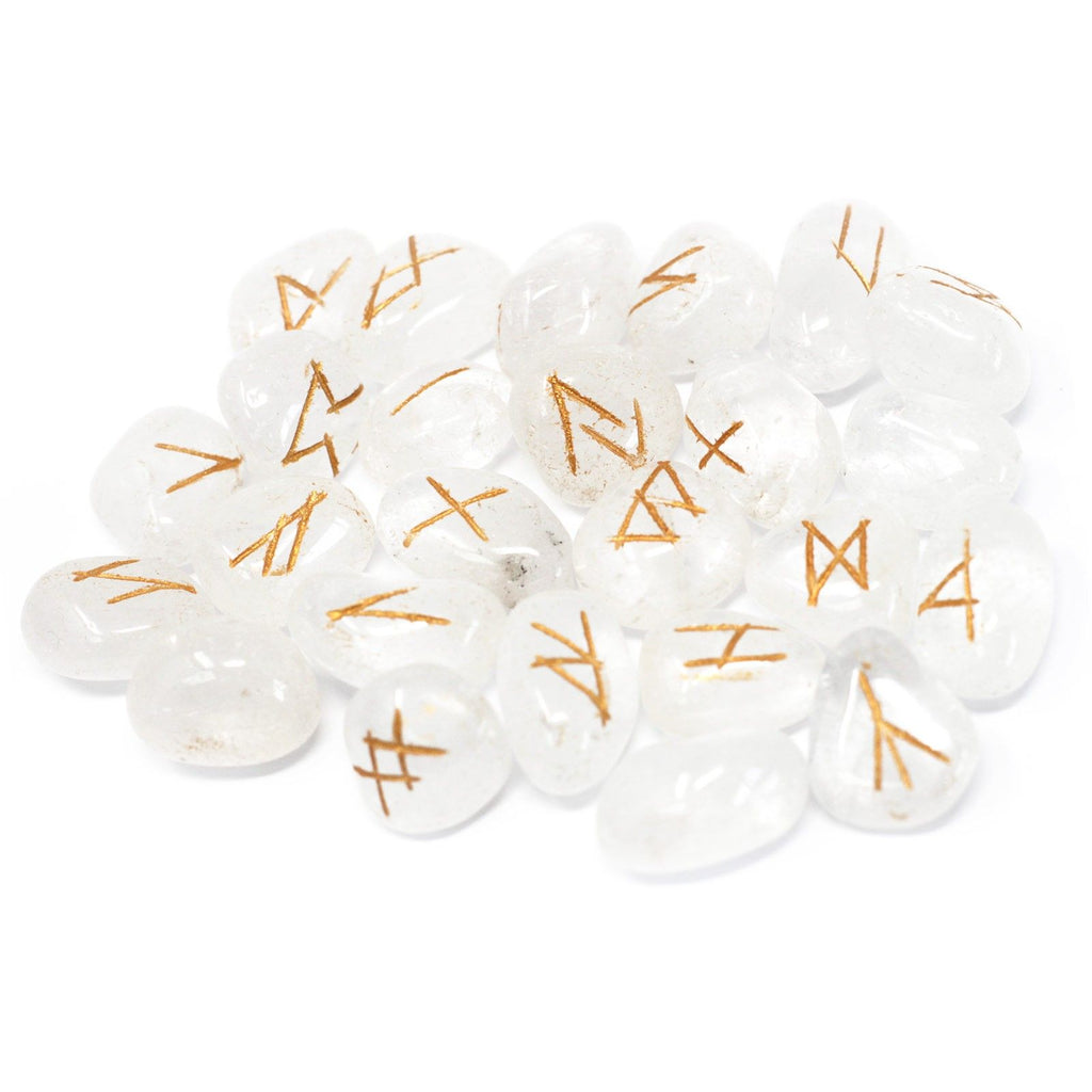 runes en cristal de roche pour amplification energetique