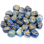 runes en lapis lazuli naturel pour guidance et clarte mentale